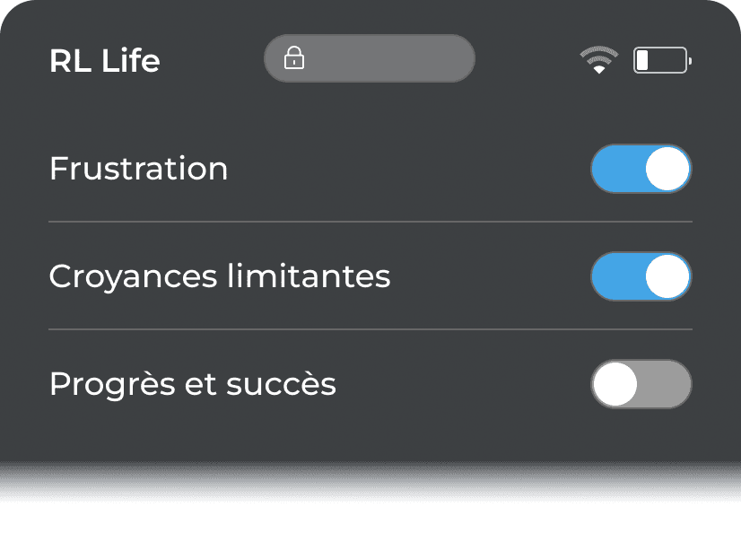 Interface application mobile