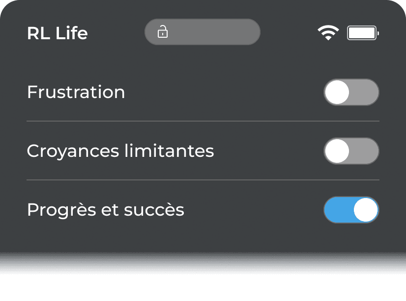 Interface application mobile